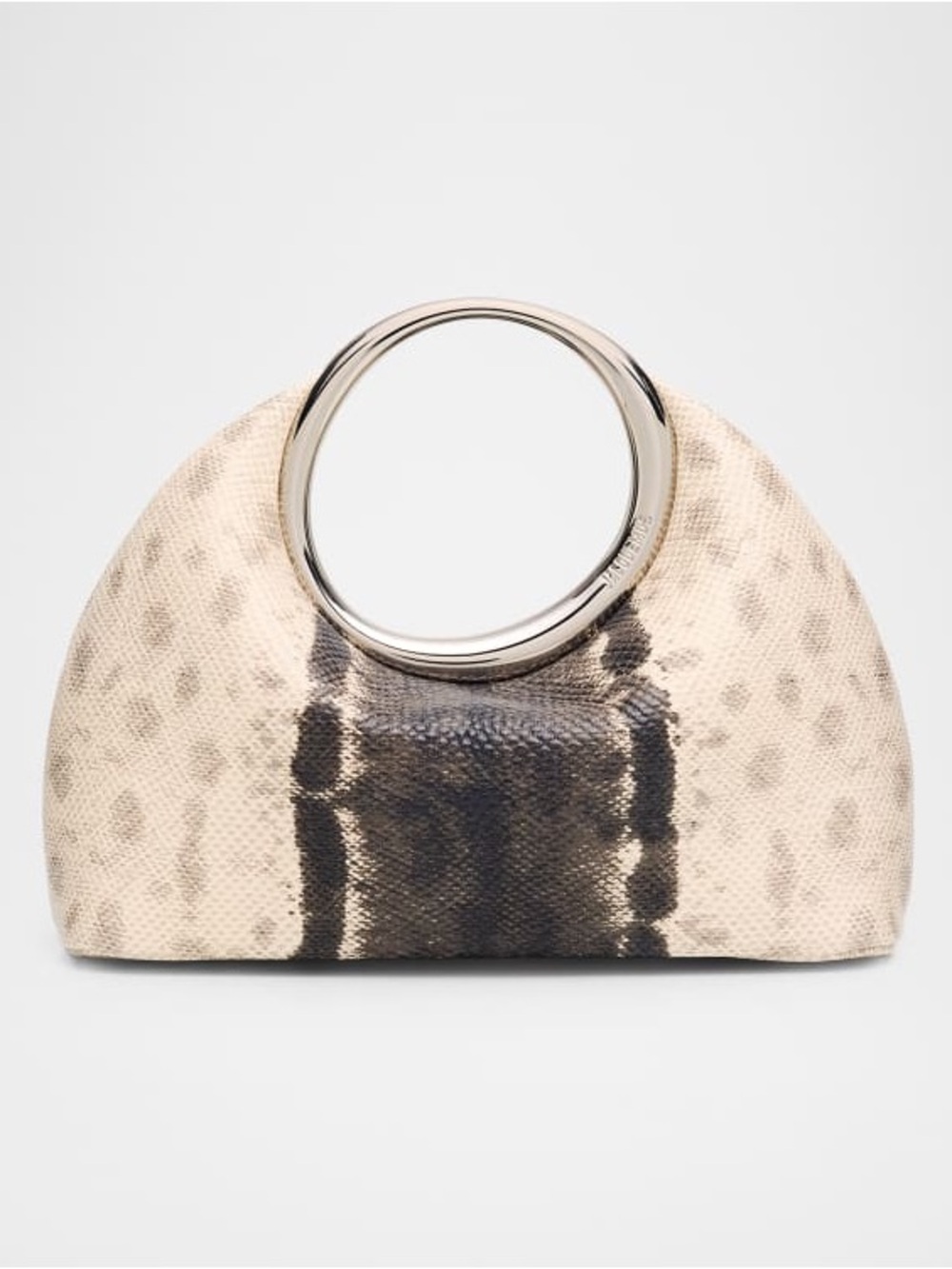 Jacquemus Le Petit Calino Snakeskin Embossed Leather Top Handle Bag NWT